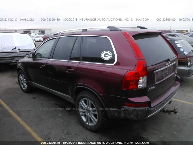 YV4CZ852471367772 - 2007 VOLVO XC90 V8 BURGUNDY photo 3