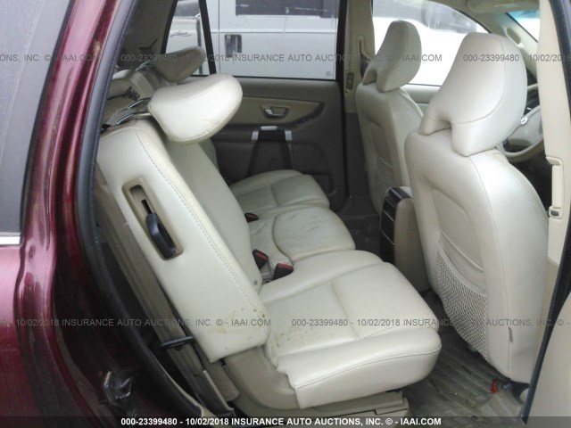 YV4CZ852471367772 - 2007 VOLVO XC90 V8 BURGUNDY photo 8