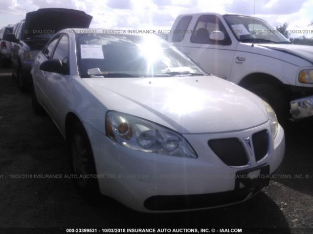 1G2ZG528954152253 - 2005 PONTIAC G6 WHITE photo 1