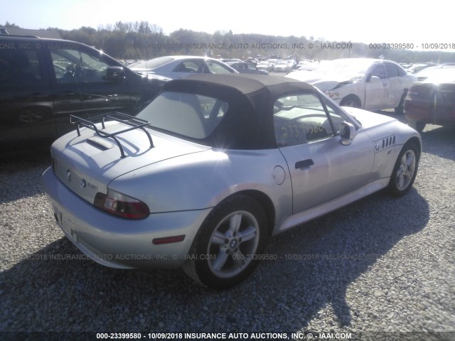 WBACN33411LK47443 - 2001 BMW Z3 2.5 GRAY photo 4