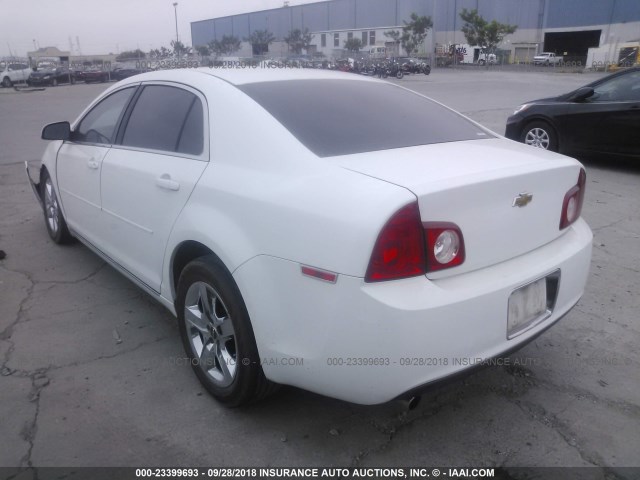 1G1ZC5EB4AF257983 - 2010 CHEVROLET MALIBU 1LT WHITE photo 3