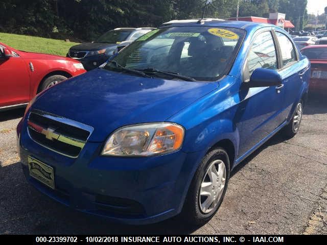 KL1TD5DE1AB132427 - 2010 CHEVROLET AVEO LS/LT BLUE photo 2