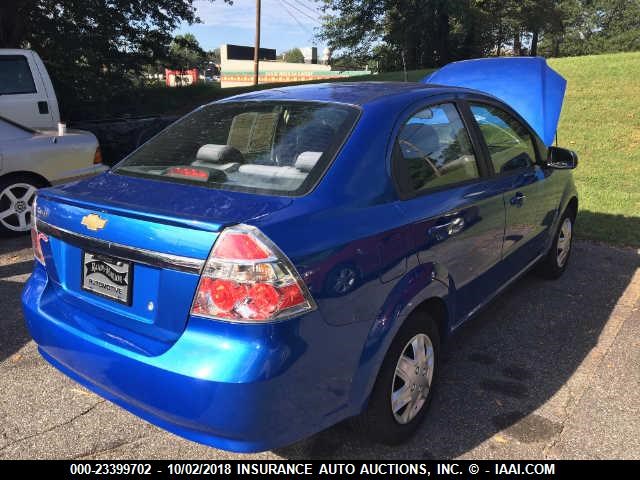 KL1TD5DE1AB132427 - 2010 CHEVROLET AVEO LS/LT 蓝色 照片 4