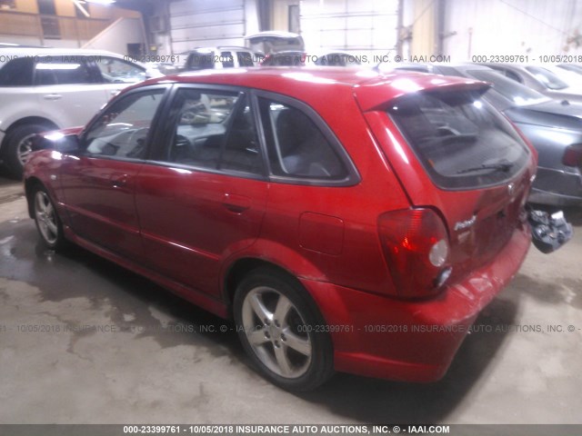 JM1BJ245031182045 - 2003 MAZDA PROTEGE PR5 RED photo 3