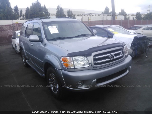 5TDZT38A34S205277 - 2004 TOYOTA SEQUOIA LIMITED SILVER photo 1