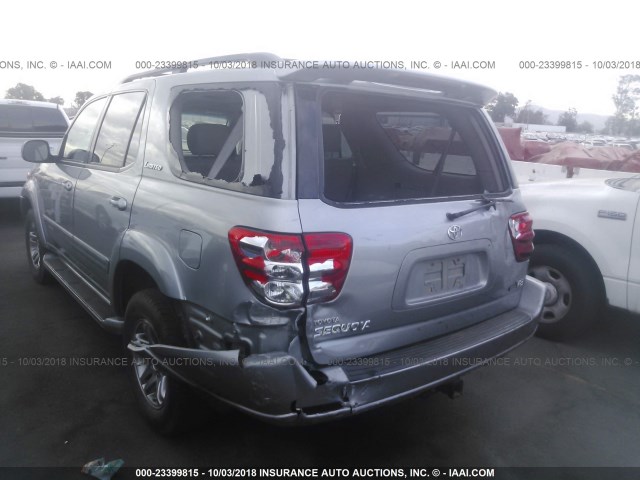 5TDZT38A34S205277 - 2004 TOYOTA SEQUOIA LIMITED SILVER photo 6