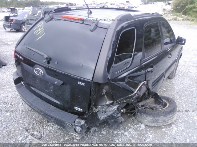 KNDJF723257059844 - 2005 KIA NEW SPORTAGE  BLACK photo 4