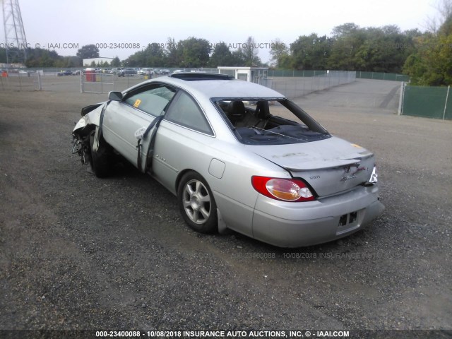 2T1CF22P92C590516 - 2002 TOYOTA CAMRY SOLARA SE/SLE ვერცხლისფერი ფოტო 3
