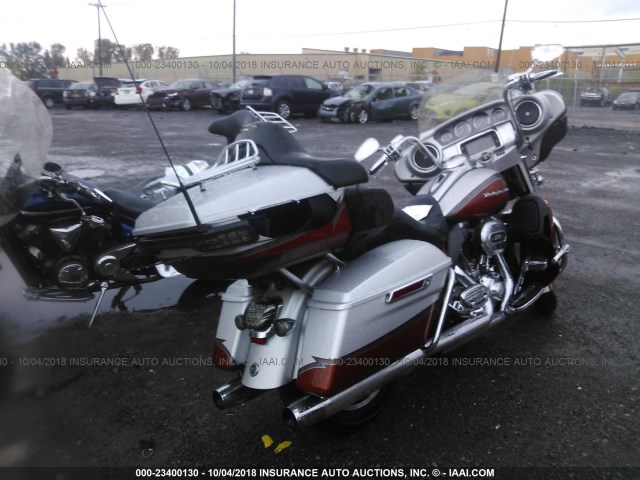 1HD1TEN14EB954366 - 2014 HARLEY-DAVIDSON FLHTKSE CVO LIMITED SILVER photo 4