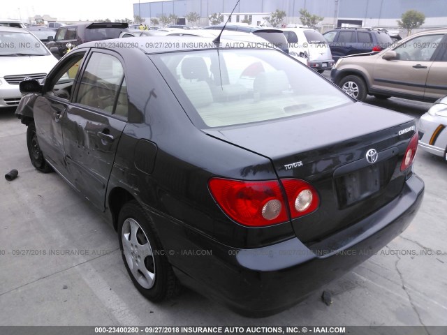 JTDBR32E852065795 - 2005 TOYOTA COROLLA CE/LE BLACK photo 3