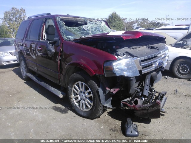 1FMJU1K5XEEF56040 - 2014 FORD EXPEDITION LIMITED RED photo 1
