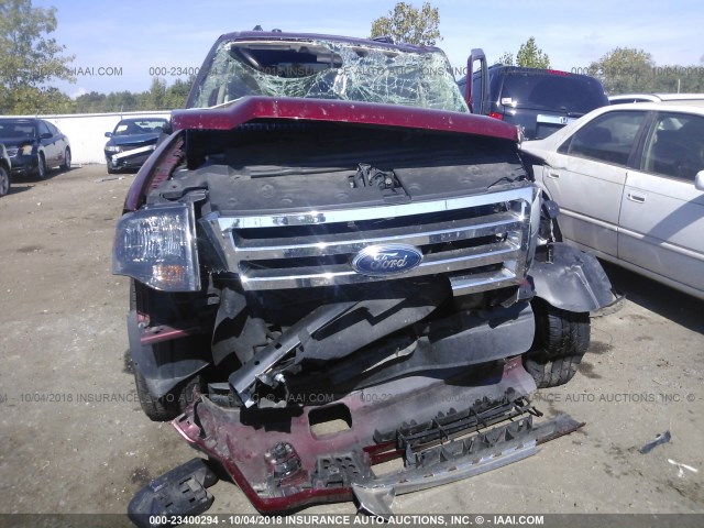 1FMJU1K5XEEF56040 - 2014 FORD EXPEDITION LIMITED RED photo 6