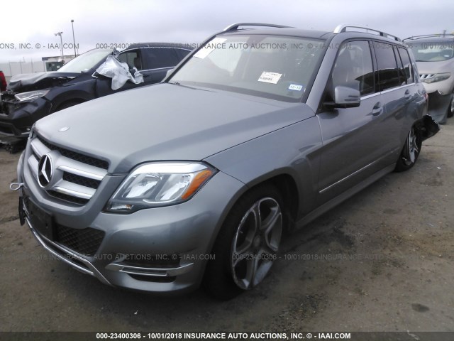 WDCGG0EBXEG252481 - 2014 MERCEDES-BENZ GLK 250 BLUETEC GRAY photo 2