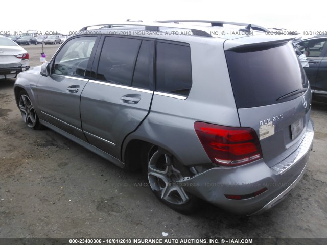 WDCGG0EBXEG252481 - 2014 MERCEDES-BENZ GLK 250 BLUETEC GRAY photo 3