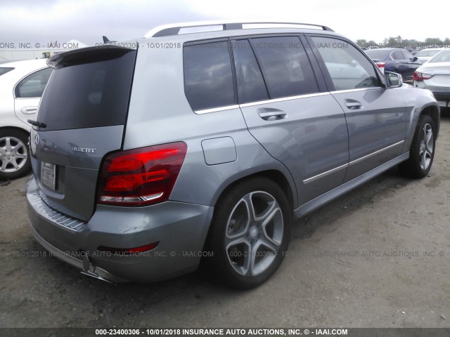 WDCGG0EBXEG252481 - 2014 MERCEDES-BENZ GLK 250 BLUETEC GRAY photo 4