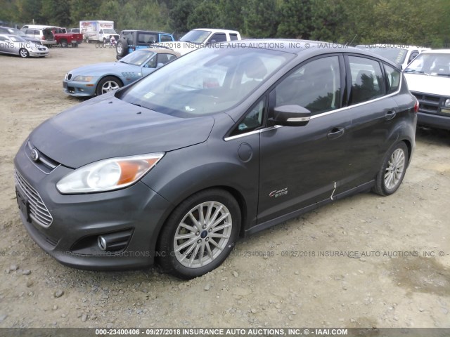 1FADP5CU9FL106727 - 2015 FORD C-MAX PREMIUM SEL GRAY photo 2