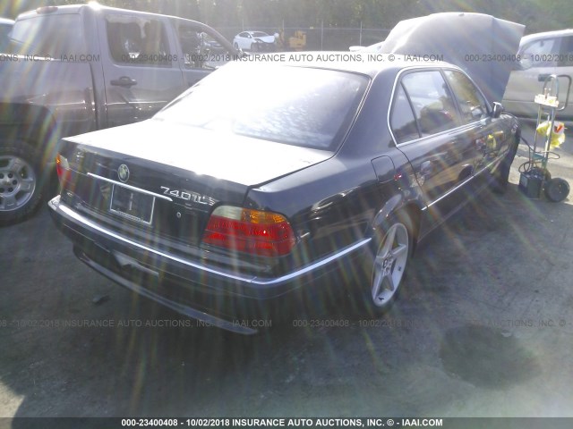 WBAGH8344YDP12985 - 2000 BMW 740 IL BLACK photo 4