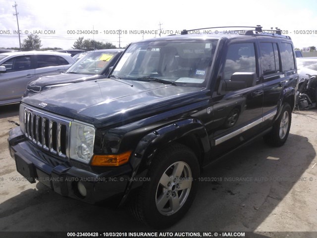 1J8HG58276C268643 - 2006 JEEP COMMANDER LIMITED BLACK photo 2