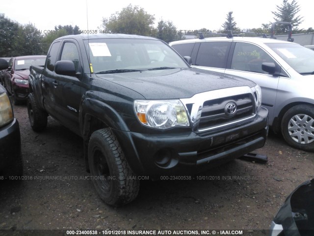 5TEUX4EN2AZ714660 - 2010 TOYOTA TACOMA ACCESS CAB GREEN photo 1