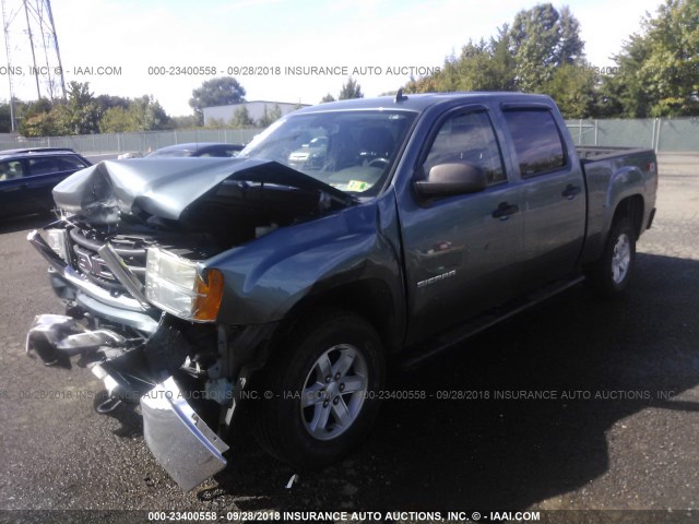 3GTP2VE36BG121123 - 2011 GMC SIERRA K1500 SLE GRAY photo 2