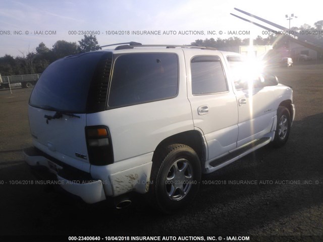 1GKEK63U74J265536 - 2004 GMC YUKON DENALI WHITE photo 4