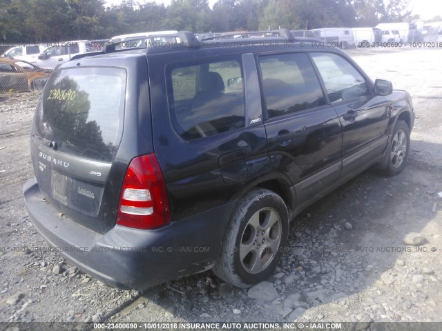JF1SG65663H752933 - 2003 SUBARU FORESTER 2.5XS Noir photo 4