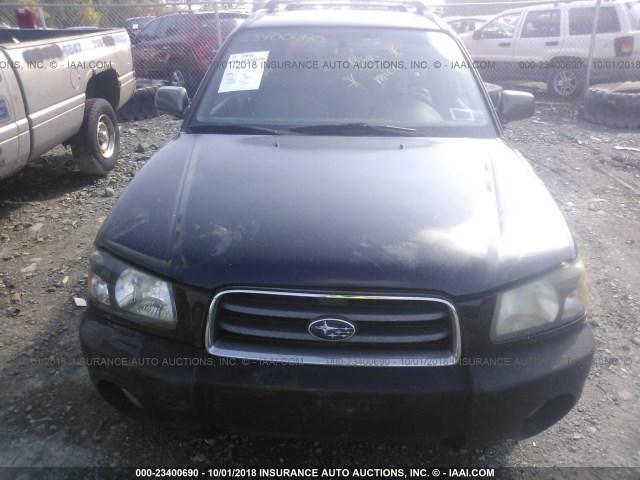 JF1SG65663H752933 - 2003 SUBARU FORESTER 2.5XS Noir photo 6