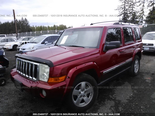 1J8HG58N46C253088 - 2006 JEEP COMMANDER LIMITED RED photo 2