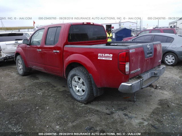 1N6AD07WX6C439651 - 2006 NISSAN FRONTIER CREW CAB LE/SE/OFF ROAD RED photo 3