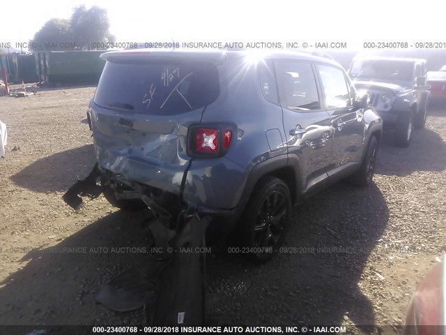 ZACCJABB0HPF14144 - 2017 JEEP RENEGADE LATITUDE GRAY photo 4