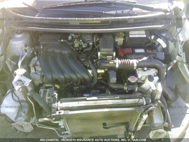 3N1CE2CP5FL429779 - 2015 NISSAN VERSA NOTE S/S PLUS/SV/SL/SR SILVER photo 10