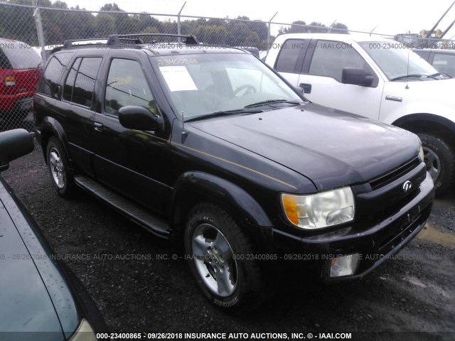 JNRDR09Y52W257817 - 2002 INFINITI QX4 BLACK photo 1