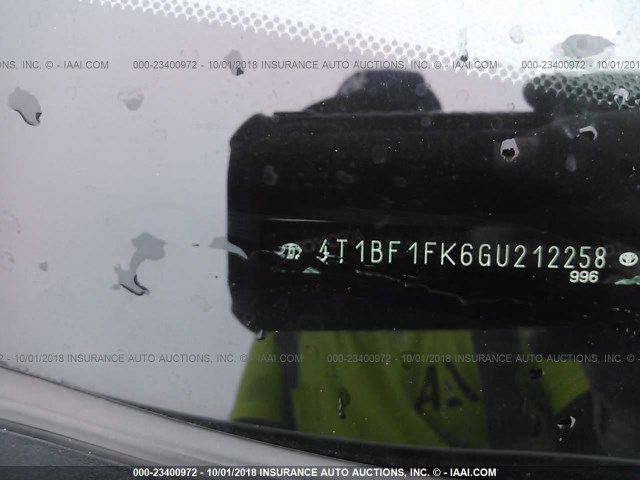 4T1BF1FK6GU212258 - 2016 TOYOTA CAMRY LE/XLE/SE/XSE 白色 照片 9