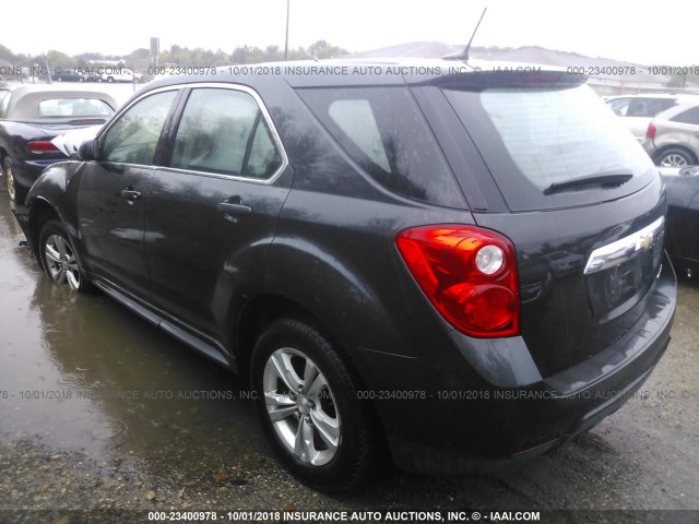 2GNALAEK6E6333434 - 2014 CHEVROLET EQUINOX LS BLUE photo 3