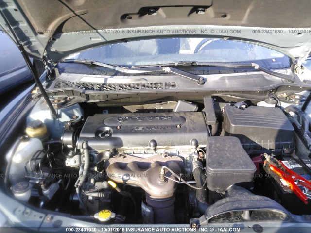 4T1BE46K07U704742 - 2007 TOYOTA CAMRY NEW GENERAT CE/LE/XLE/SE GREEN photo 10