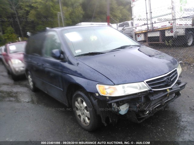 2HKRL18974H500074 - 2004 HONDA ODYSSEY EXL BLUE photo 1