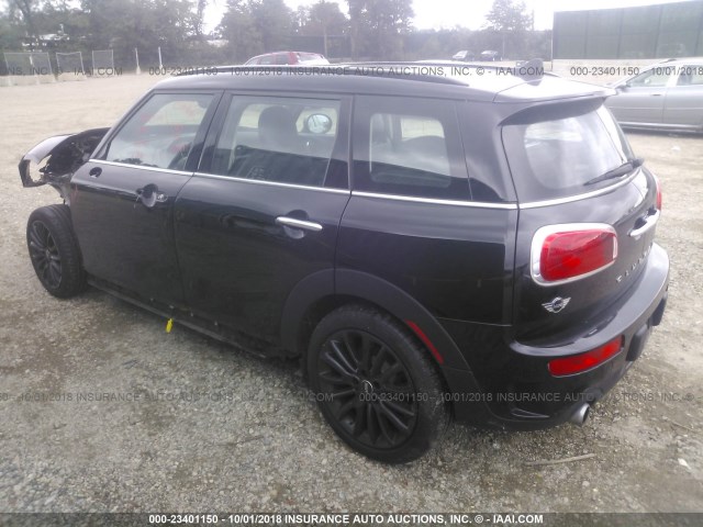 WMWLN9C51H2E49276 - 2017 MINI COOPER S CLUBMAN BLACK photo 3