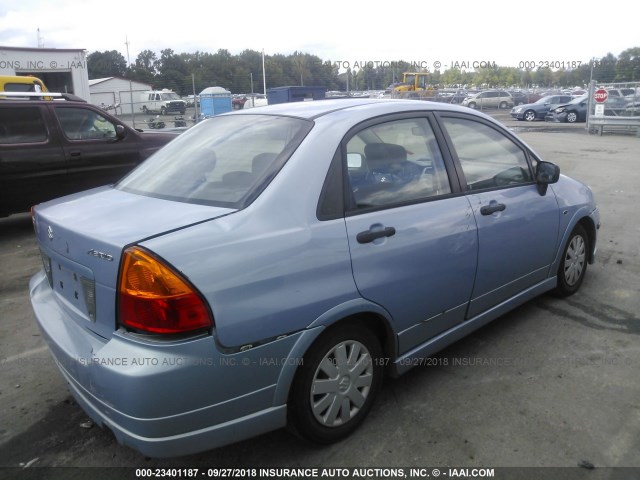 JS2RA62S375350859 - 2007 SUZUKI AERIO BLUE photo 4