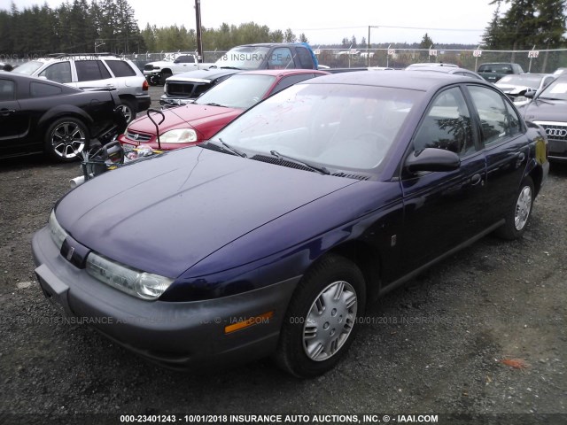 1G8ZH5284TZ157556 - 1996 SATURN SL1 PURPLE photo 2