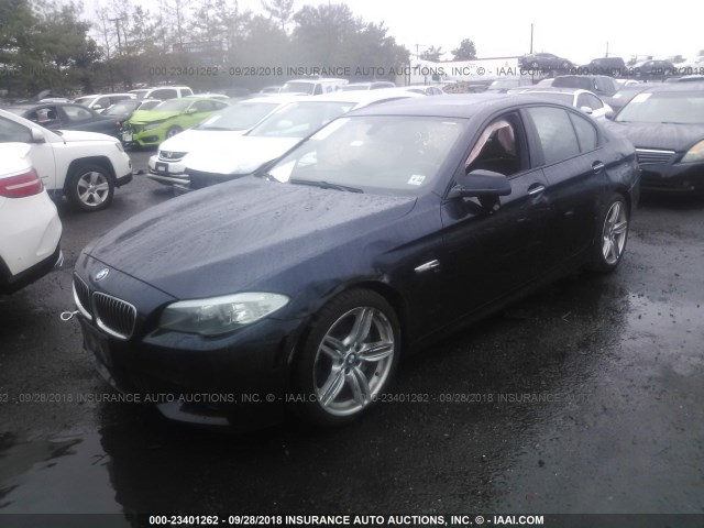 WBAFU7C58DDU77348 - 2013 BMW 535 XI BLUE photo 2