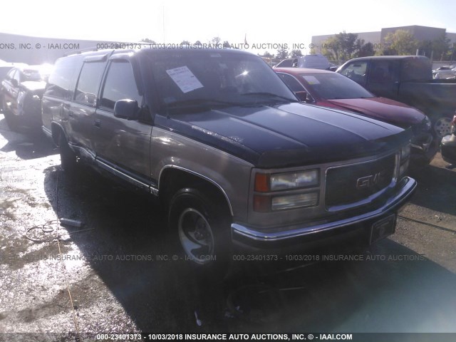 1GKEC16R9TJ743221 - 1996 GMC SUBURBAN C1500 BLACK photo 1