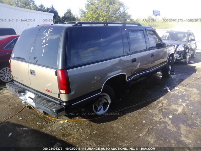 1GKEC16R9TJ743221 - 1996 GMC SUBURBAN C1500 BLACK photo 4