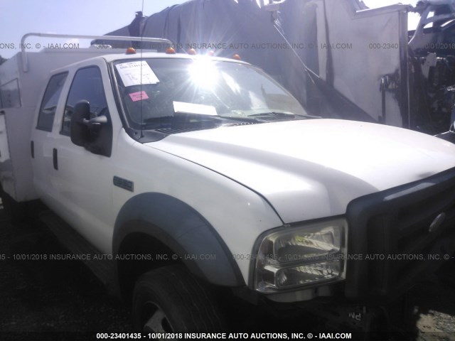 1FDAW56PX6EC68341 - 2006 FORD F550 SUPER DUTY WHITE photo 1