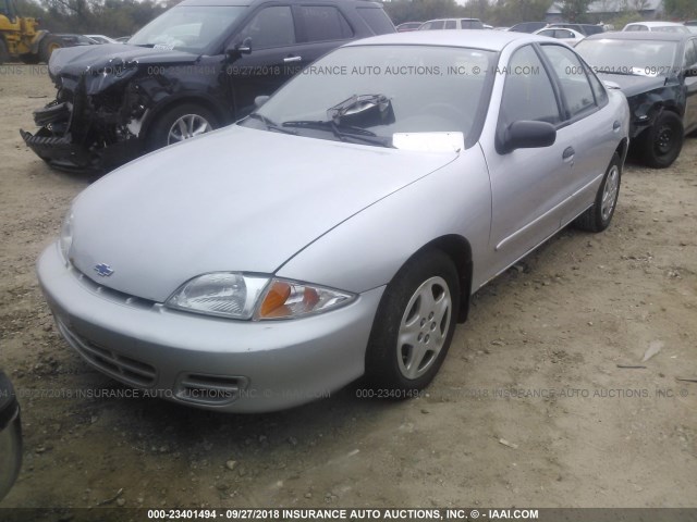 1G1JF524717121805 - 2001 CHEVROLET CAVALIER LS SILVER photo 2