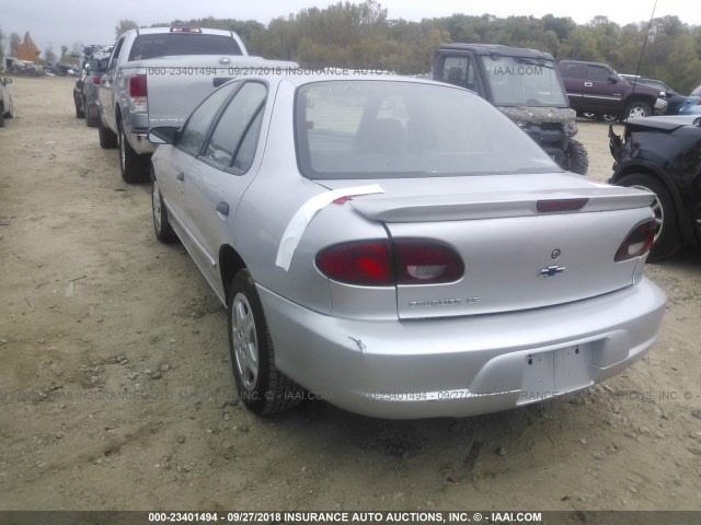 1G1JF524717121805 - 2001 CHEVROLET CAVALIER LS SILVER photo 3