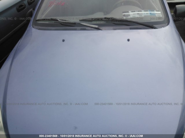 KNADC125846310176 - 2004 KIA RIO Light Blue photo 6