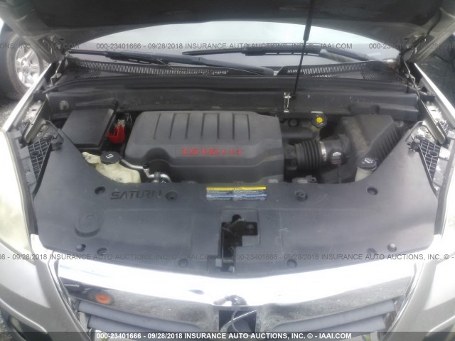 5GZER23787J124181 - 2007 SATURN OUTLOOK XR ვერცხლისფერი ფოტო 10