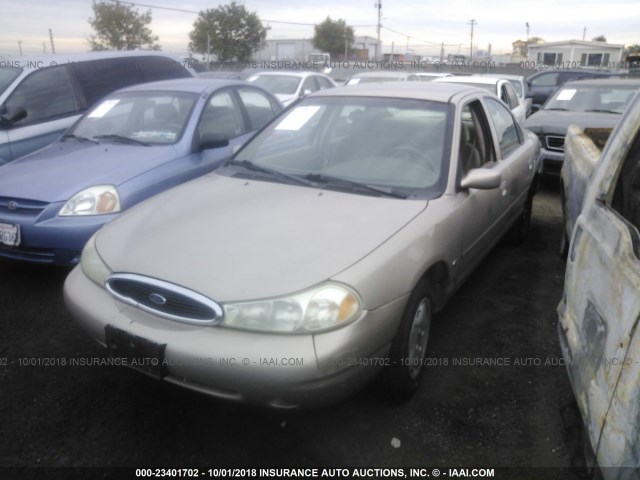 1FAFP6639XK151322 - 1999 FORD CONTOUR SE BEIGE photo 2