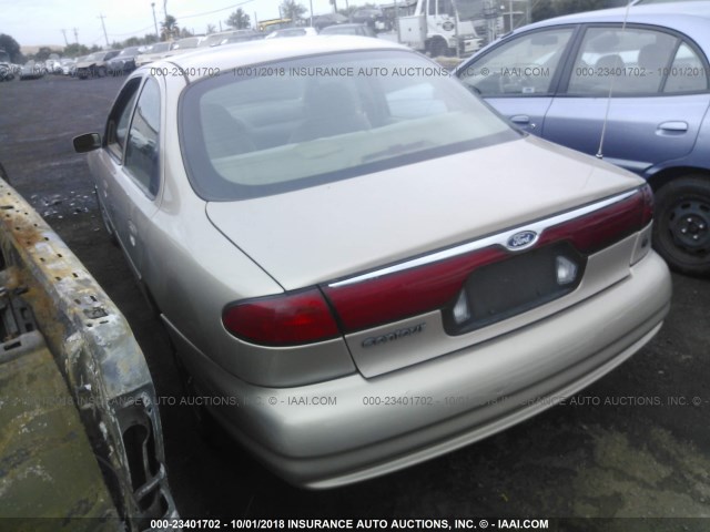 1FAFP6639XK151322 - 1999 FORD CONTOUR SE BEIGE photo 3