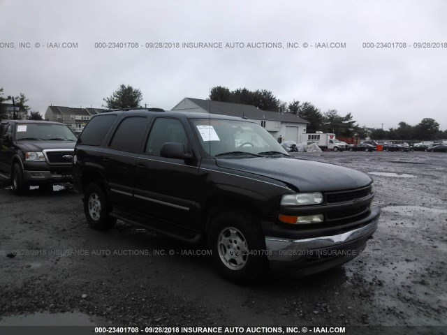 1GNEK13T65J135729 - 2005 CHEVROLET TAHOE K1500 BLACK photo 1